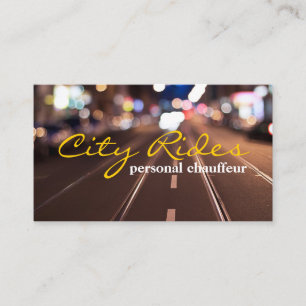Chauffeur Taxi Cab Driver Transportation Business Card
