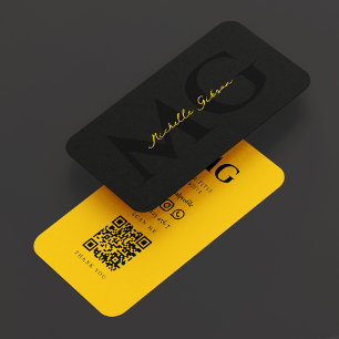 Chauffeur Transport Tour Taxi Driver Black Yellow Business Card