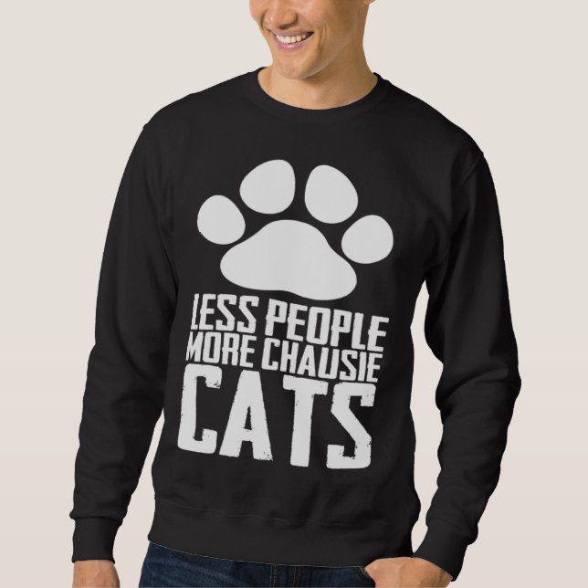 Chausie kitten Chausie mom Chausie dad Sweatshirt (Front)