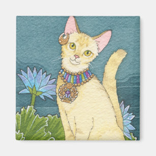 Chausie square magnet
