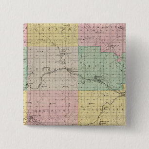 Chautauqua County, Kansas 15 Cm Square Badge