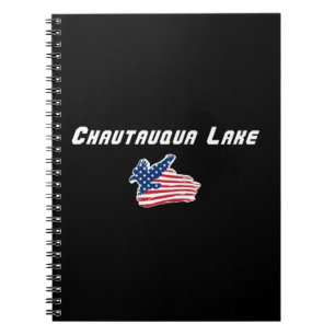 Chautauqua Lake New York Patriotic Eagle Notebook