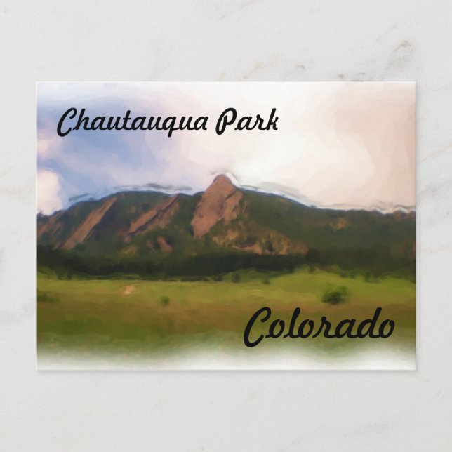 Chautauqua Park Colorado postcard (Front)