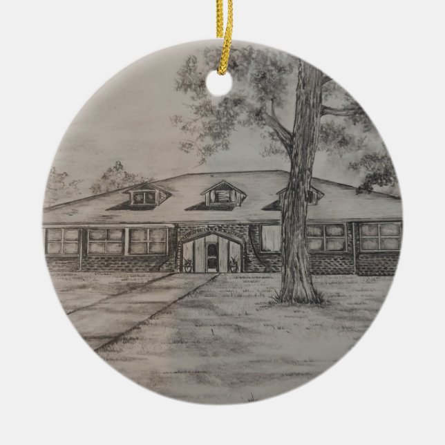Chautauqua Park Pavillion Ornament (Front)