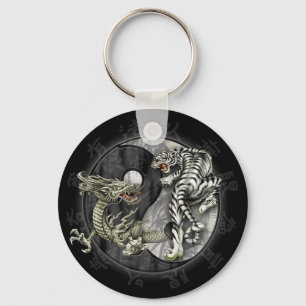 Chaveiro Tigre and Dração Key Ring