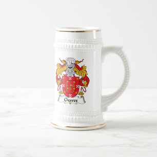 Chaves Family Crest Beer Stein
