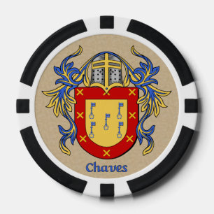 Chaves Heraldic Arms Poker Chips