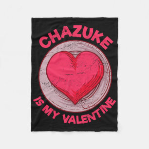 Chazuke Is My Valentine Japanese Food Funny Rice D Fleece Blanket