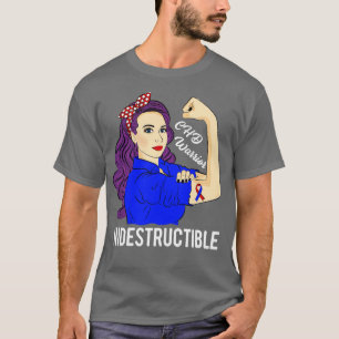 CHD Awareness Gifts Warrior Indestructible Heart T-Shirt