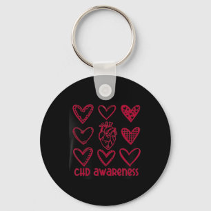 Chd Awareness Heart Anatomical Heart Disease Month Key Ring