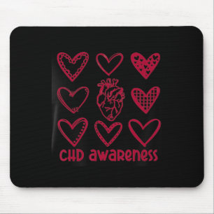 Chd Awareness Heart Anatomical Heart Disease Month Mouse Pad