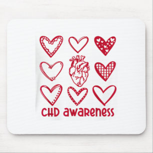 Chd Awareness Heart Anatomical Heart Disease Month Mouse Pad