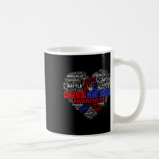 Chd Awareness Heart Disease Fighting Hope Support Coffee Mug