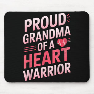 Chd Awareness Heart Disease Warrior Proud Warrior Mouse Pad