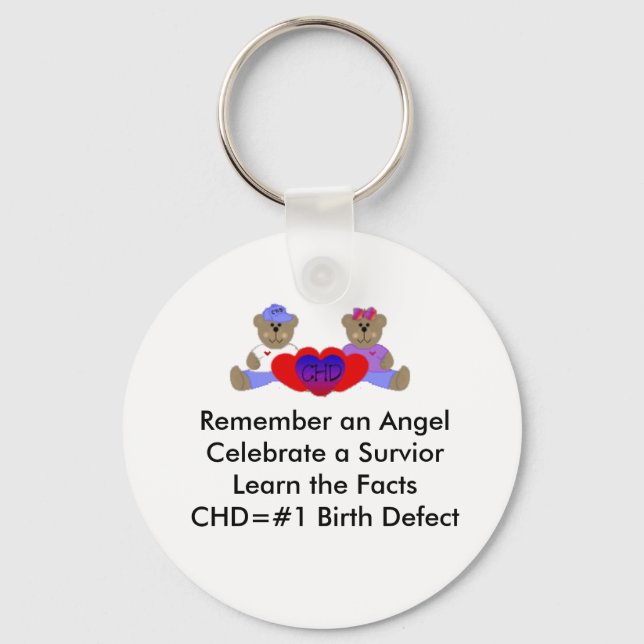 CHD Awareness Keychain (Front)