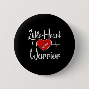 Chd Awareness - Little Heart Warrior  6 Cm Round Badge