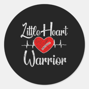 Chd Awareness - Little Heart Warrior  Classic Round Sticker
