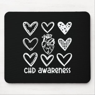 Chd Awareness Warrior-heart Disease Month Awarenes Mouse Pad