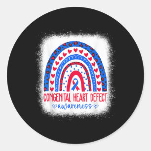 Chd Congenital Heart Defect Awareness Month  Classic Round Sticker