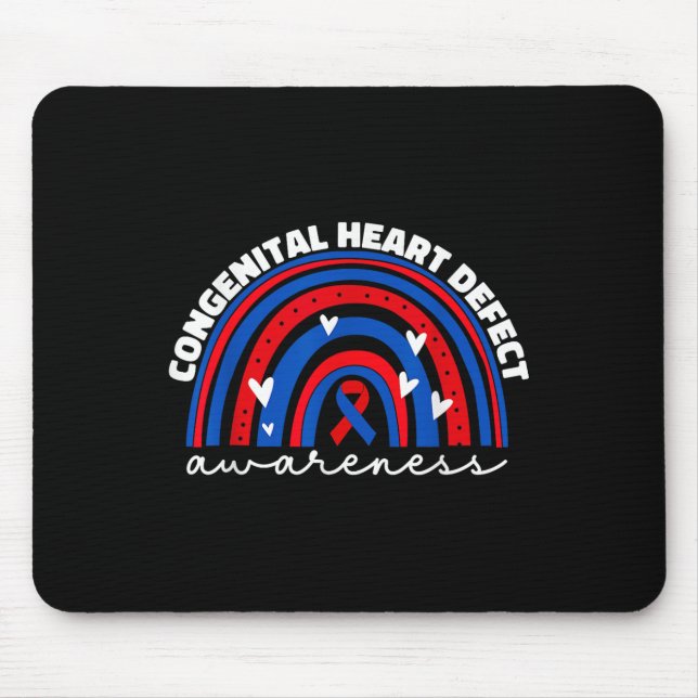 Chd Congenital Heart Defect Awareness Month For Ki Mouse Pad (Front)