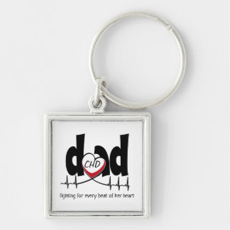 CHD Heart Dad Customisable Heartbeat Keychain