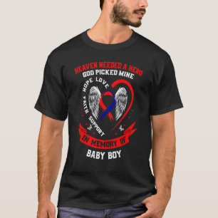 CHD Heart Disease Awareness In Memory of Son Baby T-Shirt