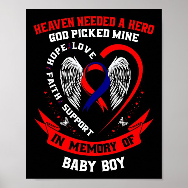 Chd Heart Disease Awareness In Memory Of Son By  Poster (Front)