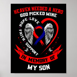 Chd Heart Disease Awareness In Memory Of Son Mom D Poster