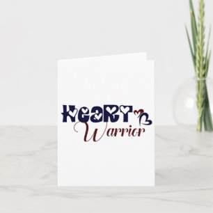 Chd Warrior Congenital Heart Defect Awareness 2 Card