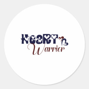 Chd Warrior Congenital Heart Defect Awareness 2 Classic Round Sticker