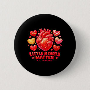 CHD Warrior Support Little Hearts A Matter CHD 6 Cm Round Badge