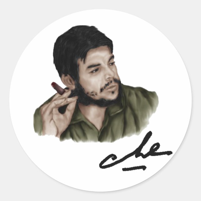 che_guevara_52 classic round sticker (Front)