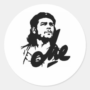 che guevara classic round sticker