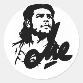 che guevara classic round sticker