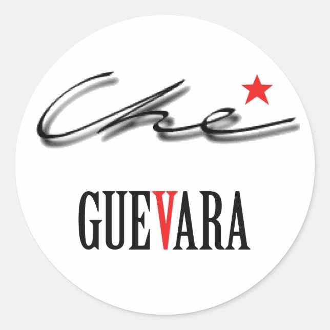 Che Guevara Classic Round Sticker (Front)