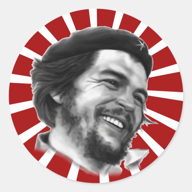 Che Guevara Classic Round Sticker (Front)