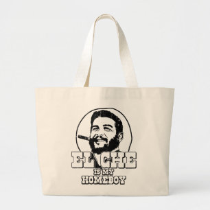 Che Guevara is my Homeboy Large Tote Bag