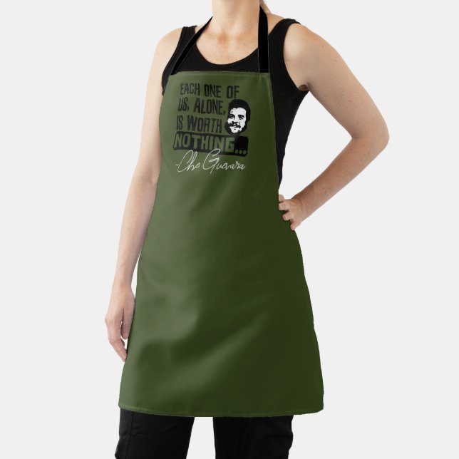 Che Guevara Quote - Each Alone Worth Nothing Apron (Insitu)