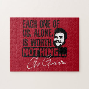 Che Guevara Quote - Each Alone Worth Nothing Jigsaw Puzzle