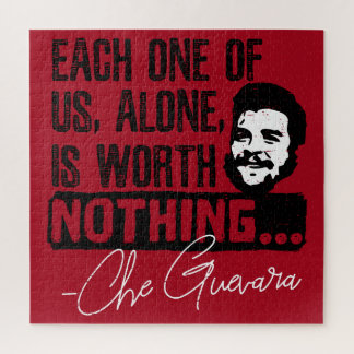Che Guevara Quote - Each Alone Worth Nothing Jigsaw Puzzle