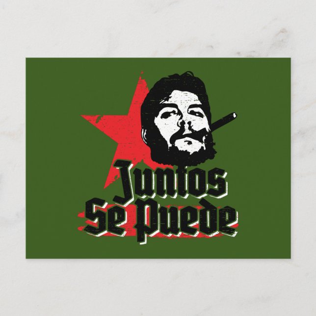 Che Guevara Revolutionary Quote Juntos Se Puede Postcard (Front)