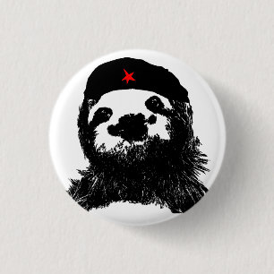 Che Guevara Sloth 3 Cm Round Badge