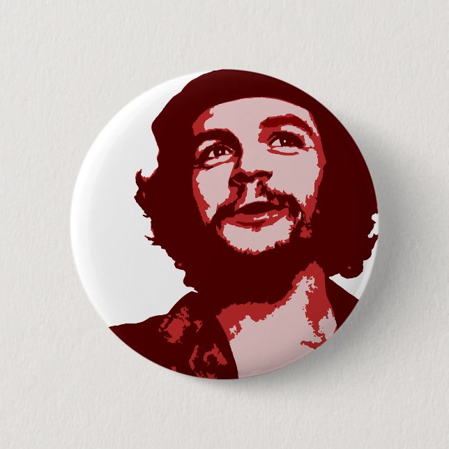 che guevara smile 6 cm round badge (Front)