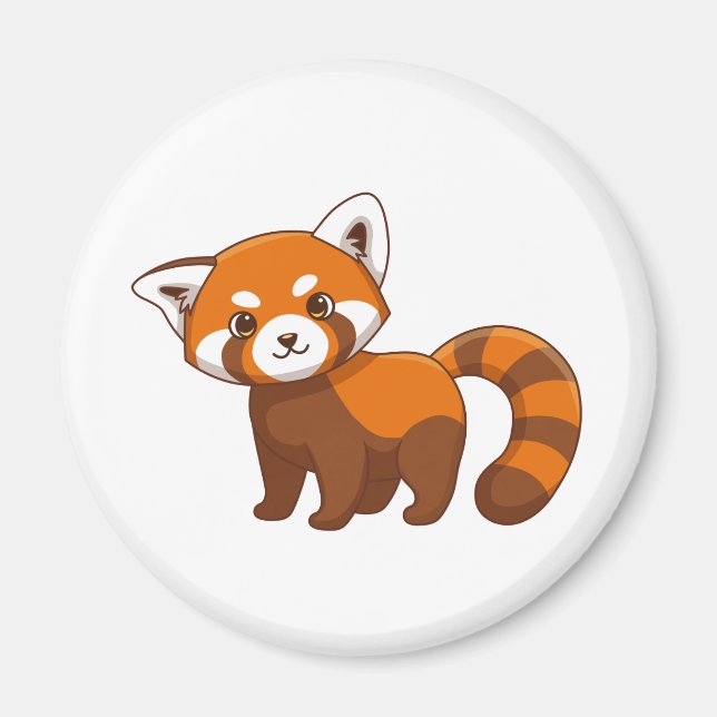 Che Red Panda Magnet (Front)