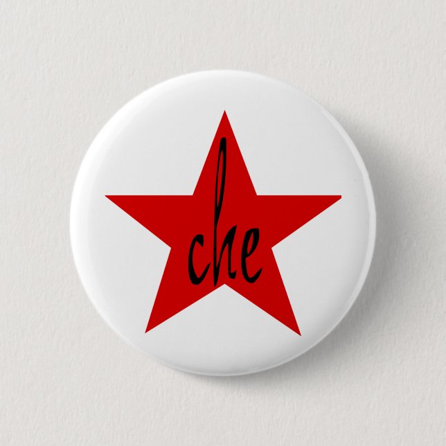 Che Red Star! 6 Cm Round Badge (Front)