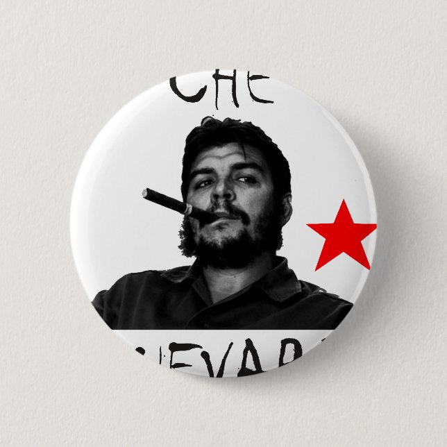 Che smoking 6 cm round badge (Front)
