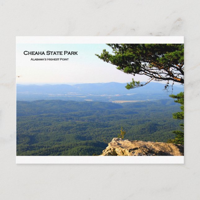 CHEAHA STATE PARK - ALABAMA'S HIGHEST POINT POSTCARD (Front)