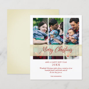 Cheap 3 Photos Collage Christmas Handwritten Font