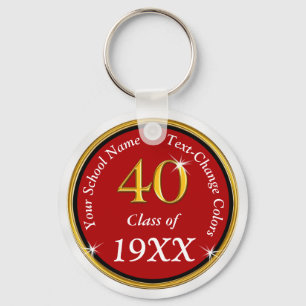 Cheap 40th High School Reunion Ideas Class Reunion Key Ring