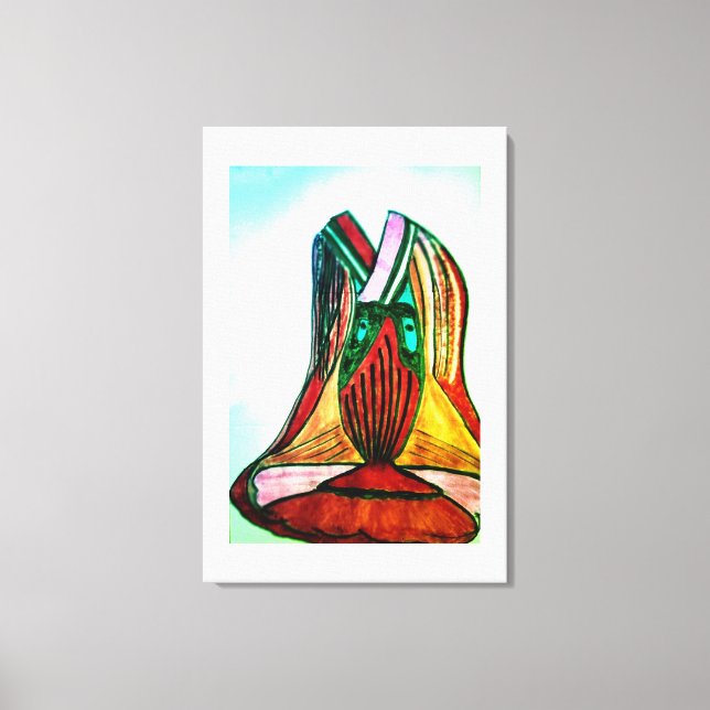 Cheap affordable tee canvas print (Front)